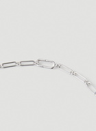 Box Chain Large Necklace in Silver