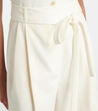 Róhe Belted virgin wool Bermuda shorts