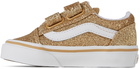 Vans Baby Gold & White Old Skool V Sneakers