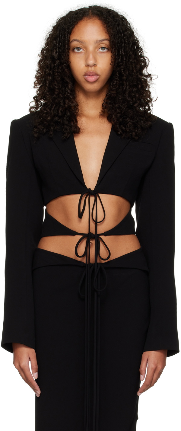 Lado Bokuchava Black Shibari Blazer