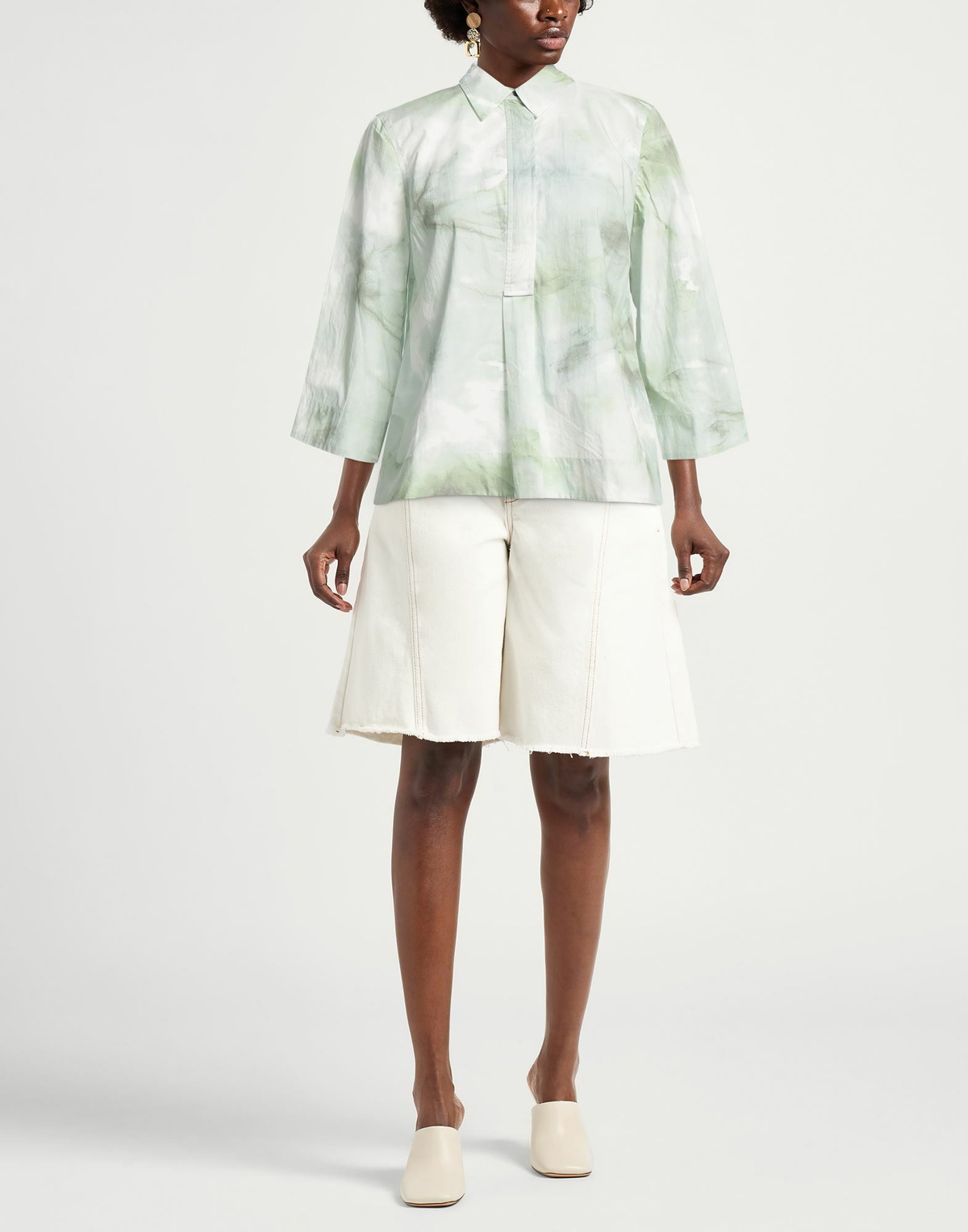 Ganni Womens Top Light in Green