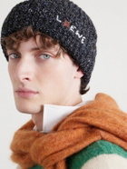 LOEWE - Louis Wain Logo-Embroidered Ribbed-Knit Beanie