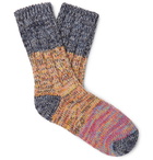 Thunders Love - Helen Colour-Block Mélange Recycled Cotton-Blend Socks - Multi