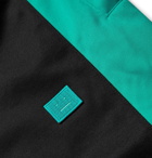 Acne Studios - Logo-Appliquéd Striped Tech-Jersey Shorts - Black
