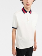 GUCCI - Web Motif Cotton Polo Shirt