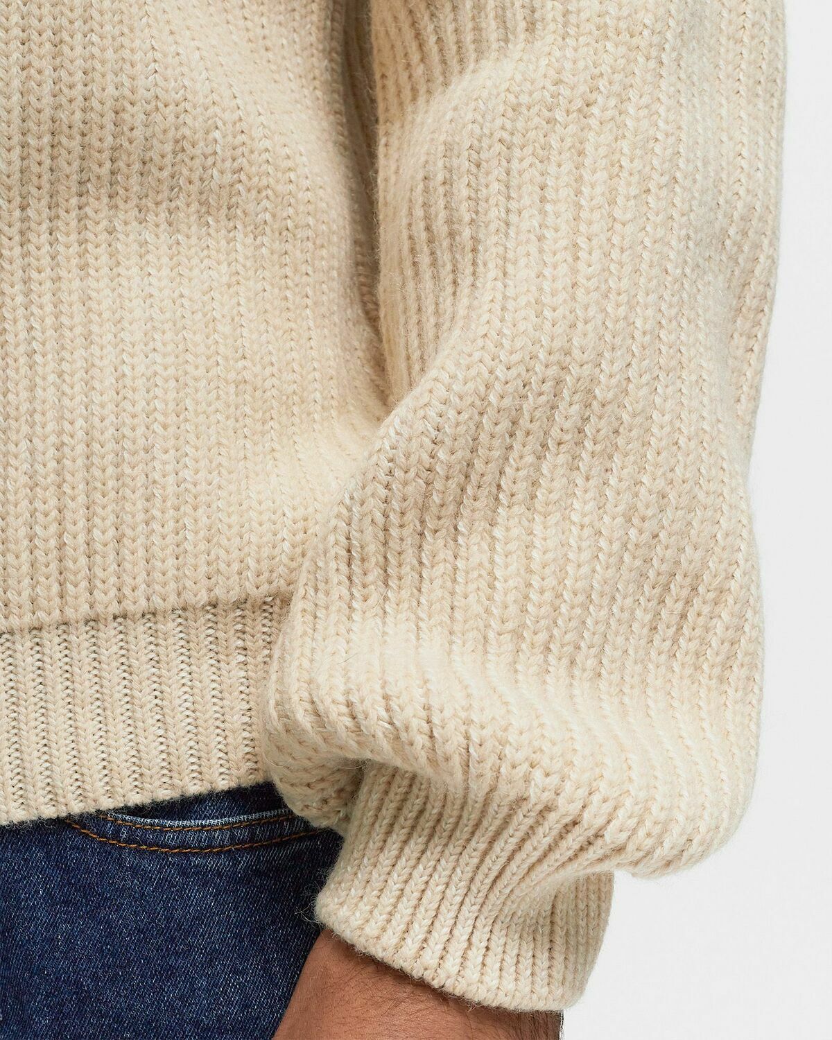Edwin Roni High Collar Sweater Beige Pullovers