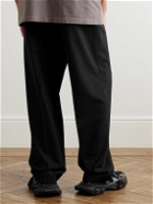 Balenciaga - Wide-Leg Wool Trousers - Black