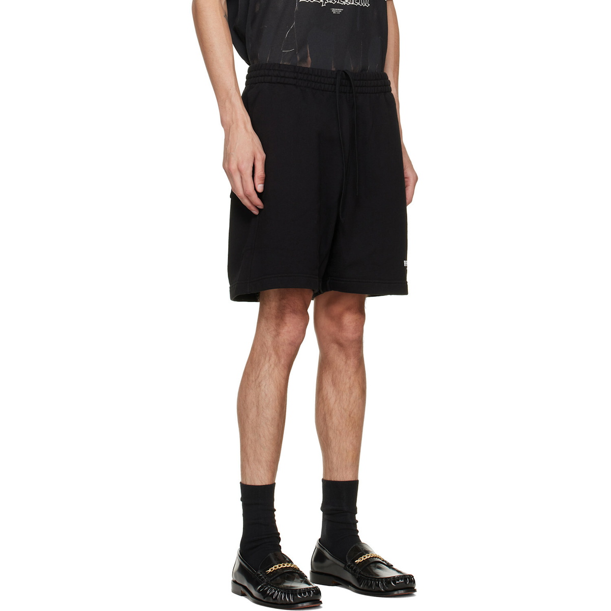 Represent Black Printed 'Owners Club' Shorts