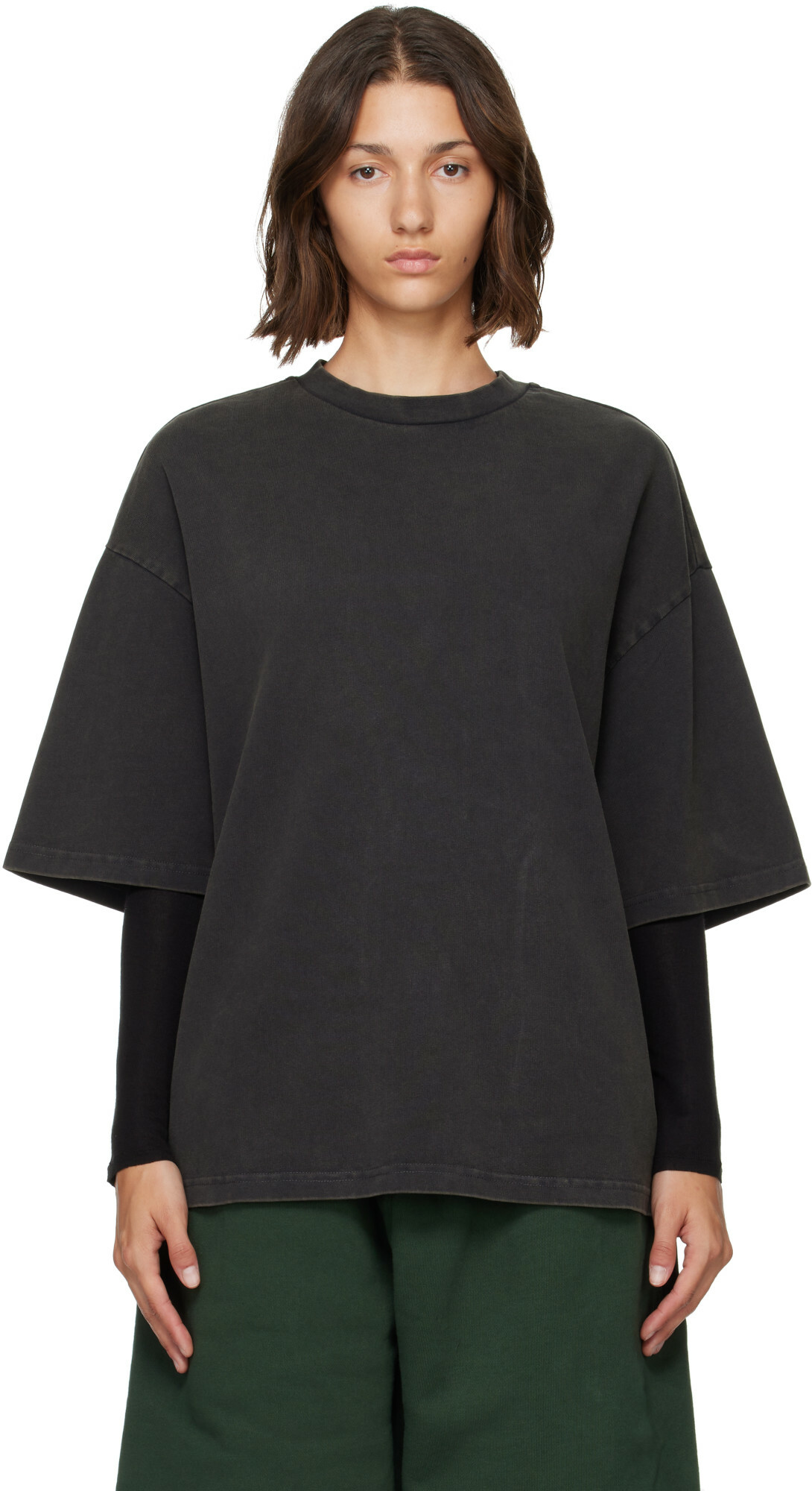 Entire Studios Black Heavy Boxy T-shirt