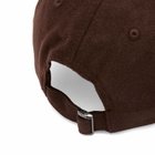 Sporty & Rich Women's NY Crest Wool Hat in Chocolate Cream 