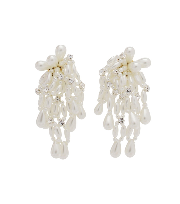 Photo: Simone Rocha Crystal-embellished drop earrings