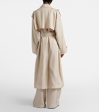 The Frankie Shop Veyron ovesized twill trench coat