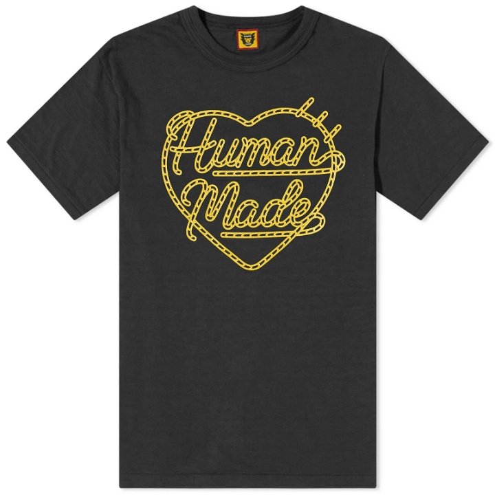 Photo: Human Made Men's Rope Heart T-Shirt in Black