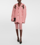 Acne Studios - Gingham-print knee-length leggings