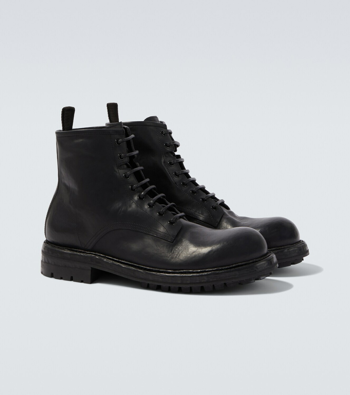 Dolce&Gabbana Leather lace-up boots
