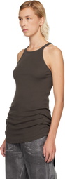 Rick Owens DRKSHDW Gray Concordians Racer Back Tank Top