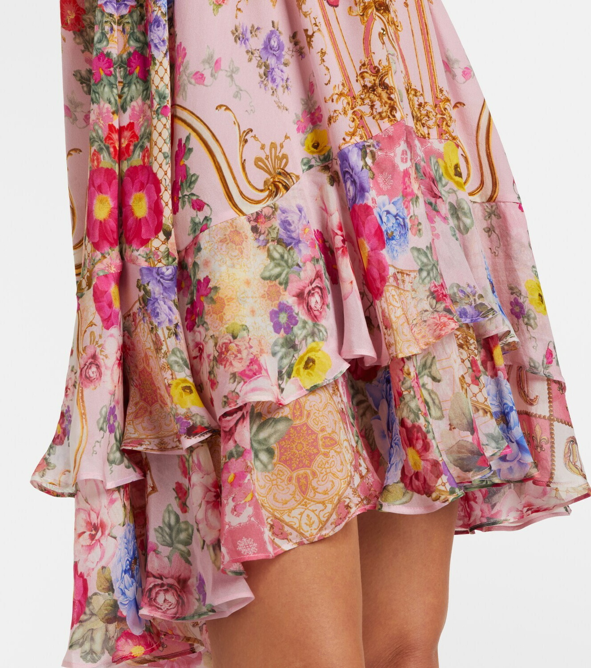 Camilla Floral silk minidress