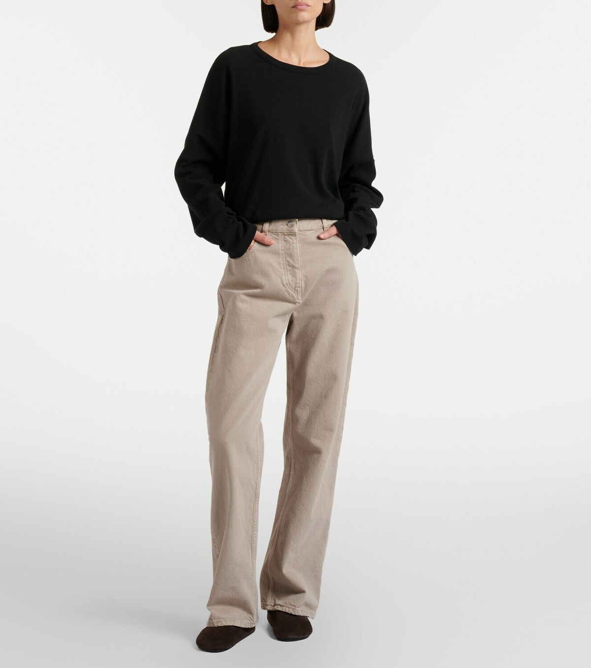 The Row Finbar wide-leg jeans