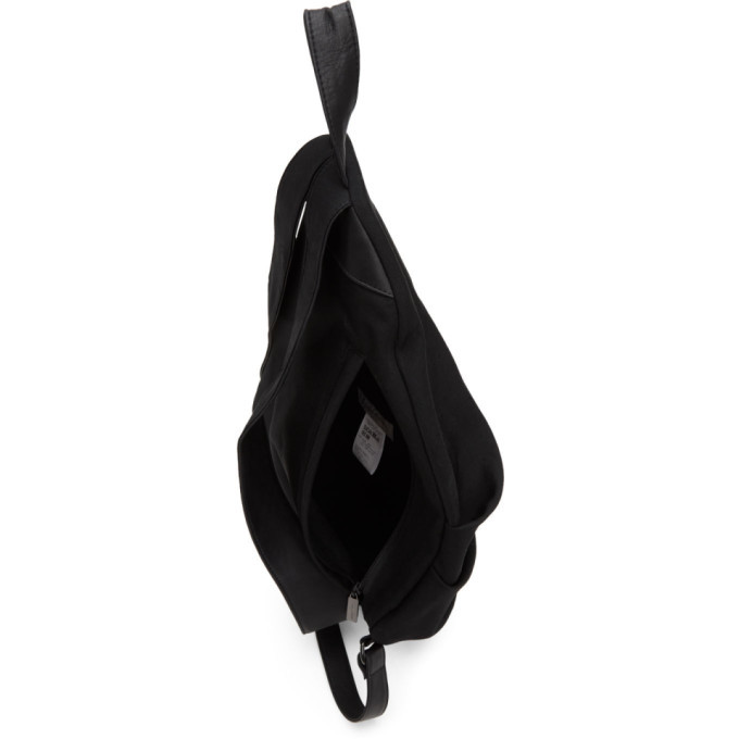 Yohji Yamamoto Black Drape Backpack Yohji Yamamoto