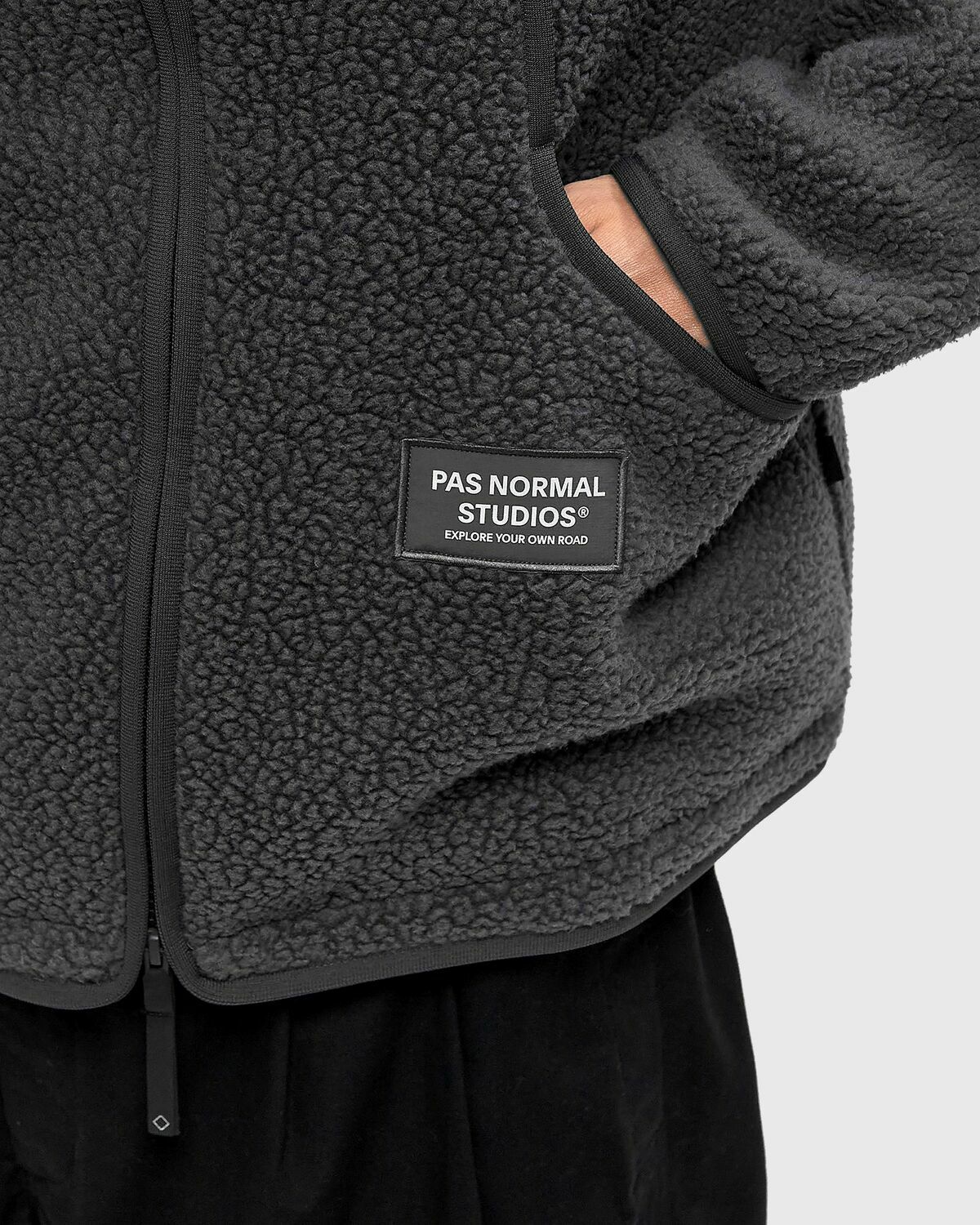 Pas Normal Studios Off-Race Pile Fleece Jacket Grey Men