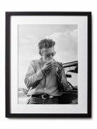 Sonic Editions - Framed 1955 James Dean Smoking on Set Print, 16&quot; x 20&quot;