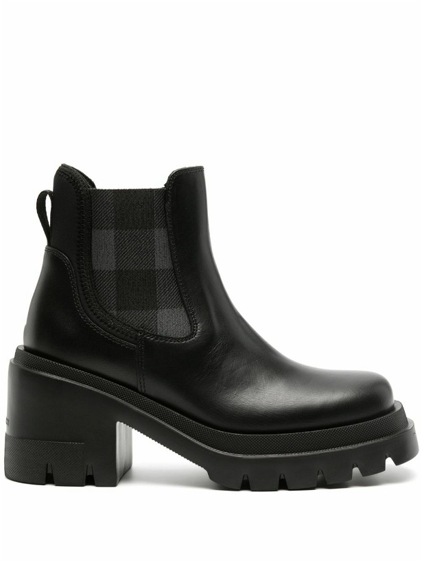 Photo: WOOLRICH - Calf Leather Heel Ankle Boots