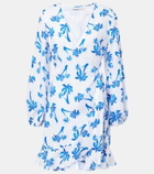 Heidi Klein Palm Beach printed linen wrap dress