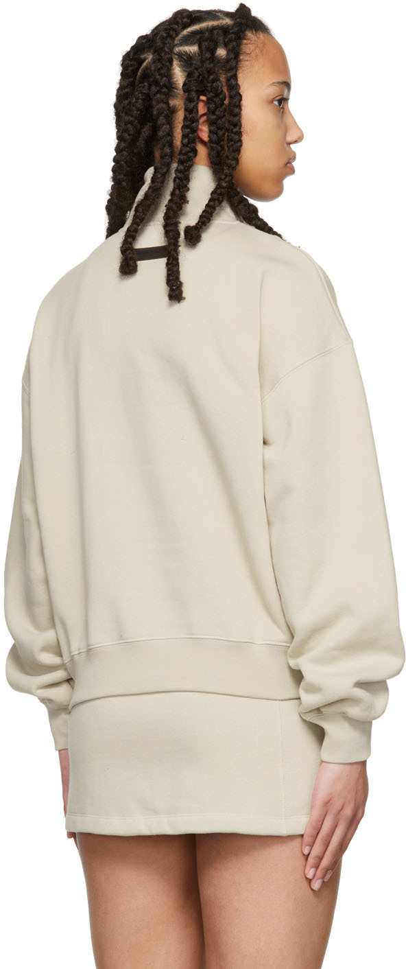 ESSENTIALS Beige 1/2 Zip Pullover Sweatshirt buy