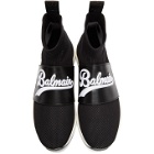 Balmain Black Cameron High-Top Sneakers