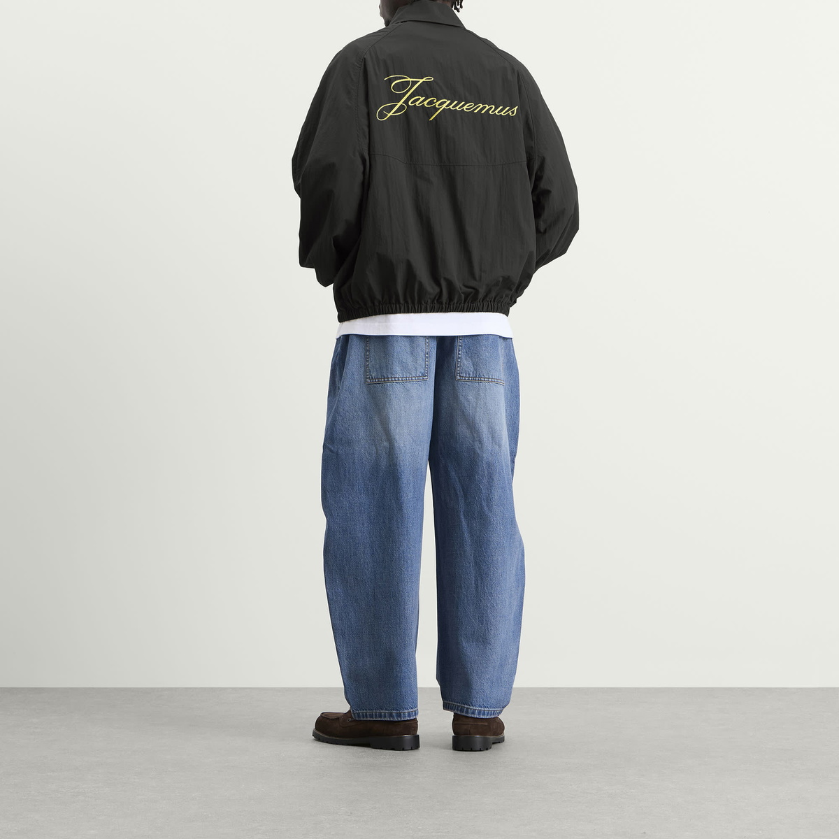 Jacquemus Men's Techical Windbreaker in Dark Grey