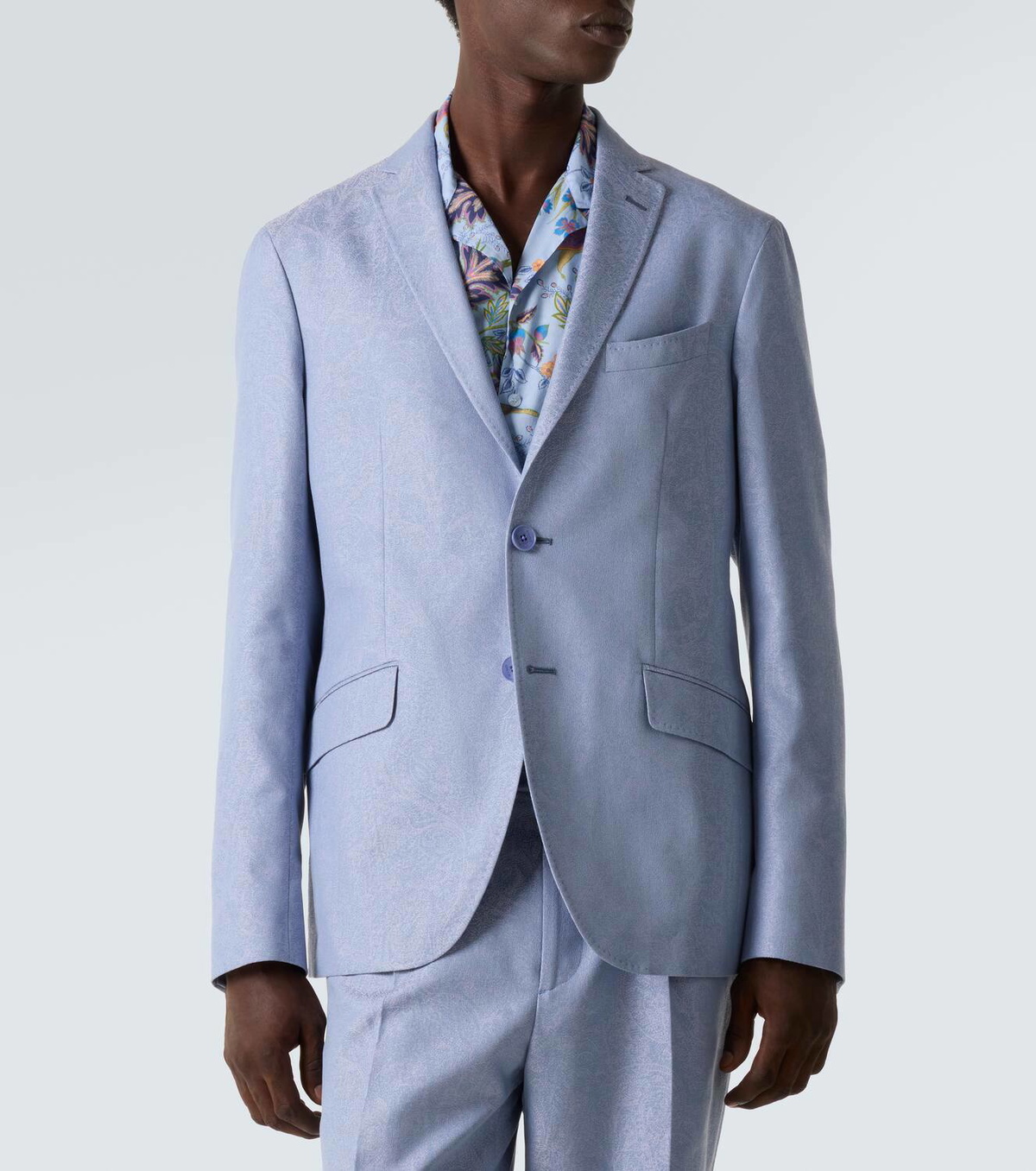 Etro Cotton jacquard blazer