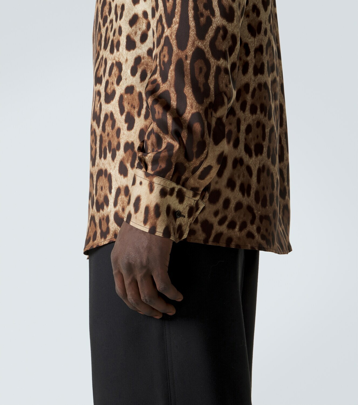 Dolce&Gabbana Leopard-print silk shirt
