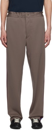 Comme des Garçons Homme Deux Brown Striped Track Pants
