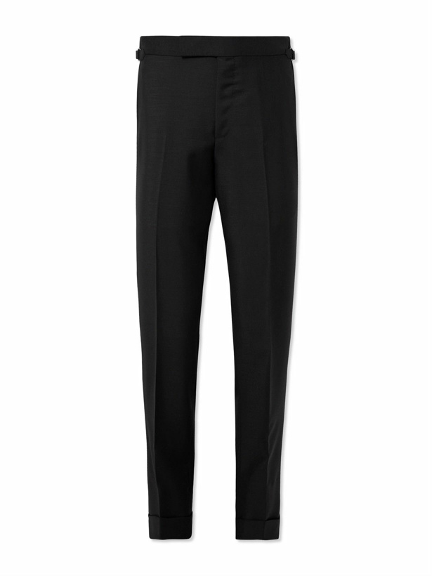 Photo: TOM FORD - O'Connor Slim-Fit Mohair and Wool-Blend Trousers - Black
