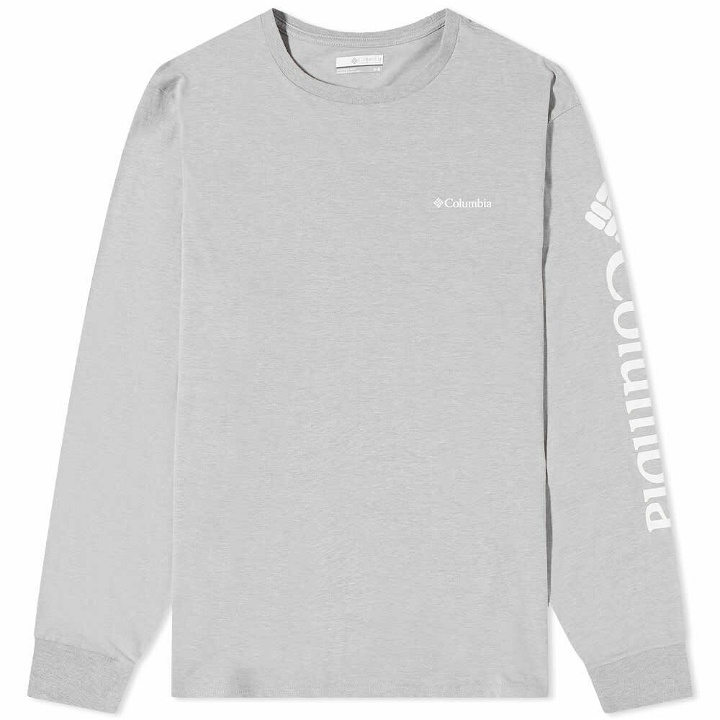 Photo: Columbia Men's Long Sleeve North Cascades™ T-Shirt in Columbia Grey