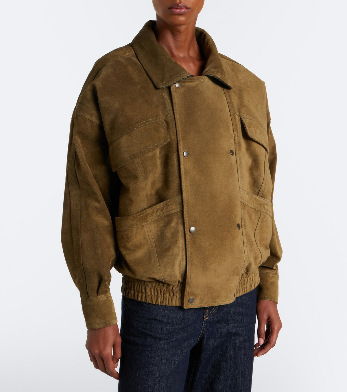 Saint Laurent Suede blouson jacket