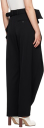 JW Anderson Black Fold Over Trousers