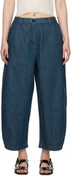 Cordera Blue Frontal Seam Curved Jeans