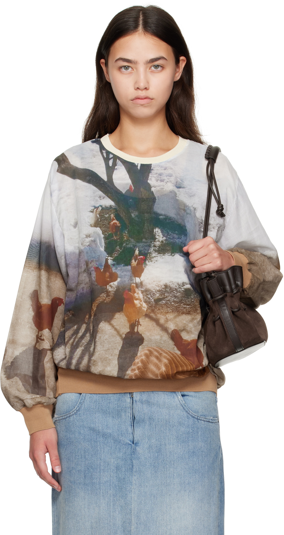 Bless Gray Nº78 Draps Long Scarf Bless