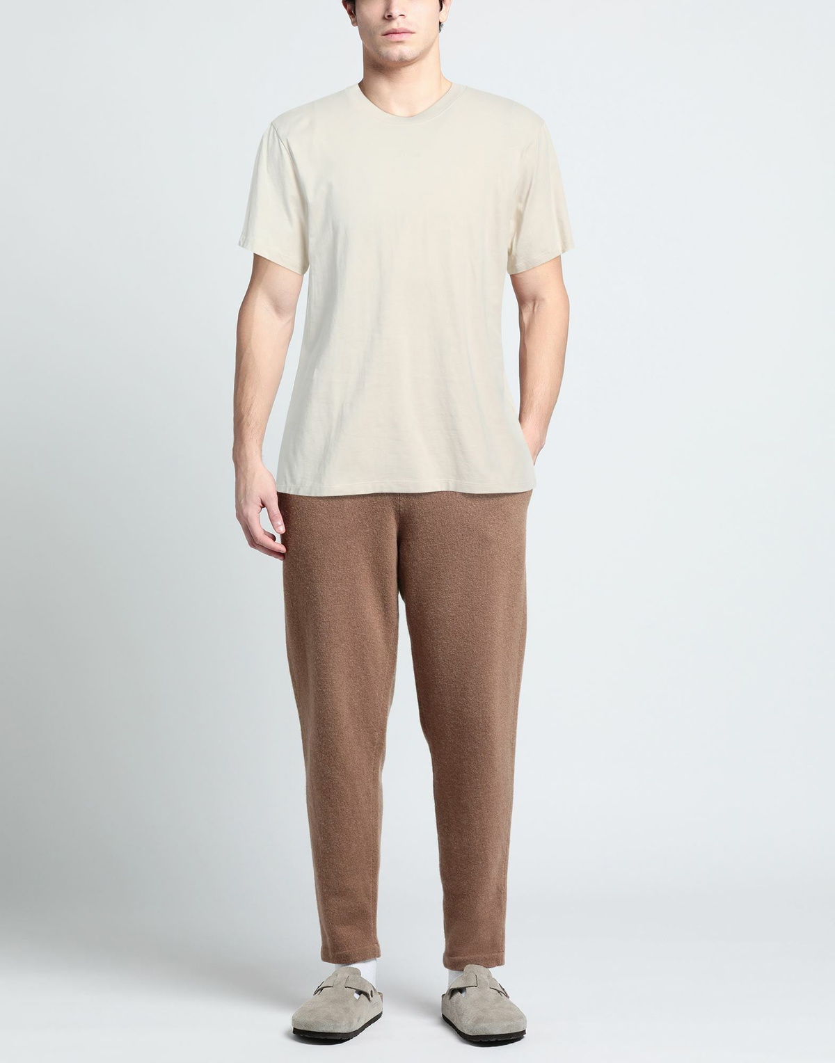 Sandro Mens T-shirt Ivory