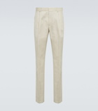 Loro Piana - Straight cotton and linen pants