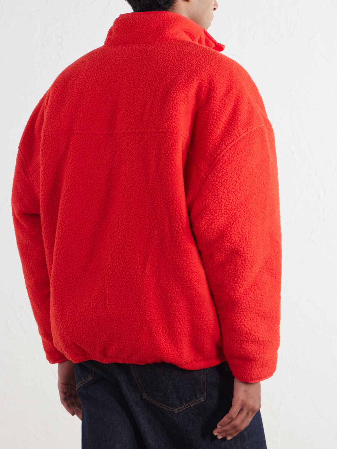 Willy Chavarria - Logo-Appliquéd Fleece Jacket - Red