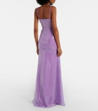 David Koma Sequined corset gown