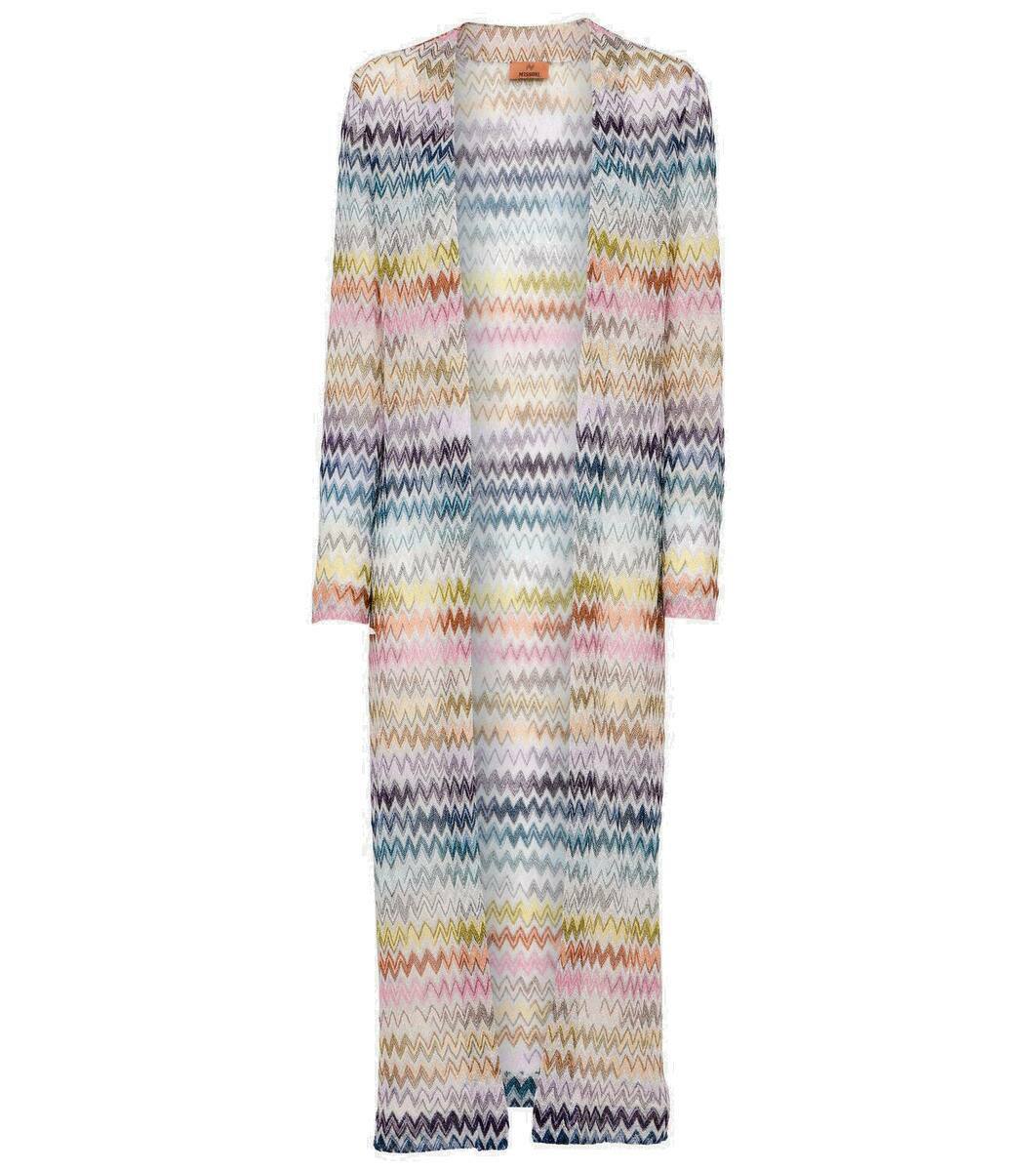 Missoni Zig Zag metallic knit cardigan Missoni