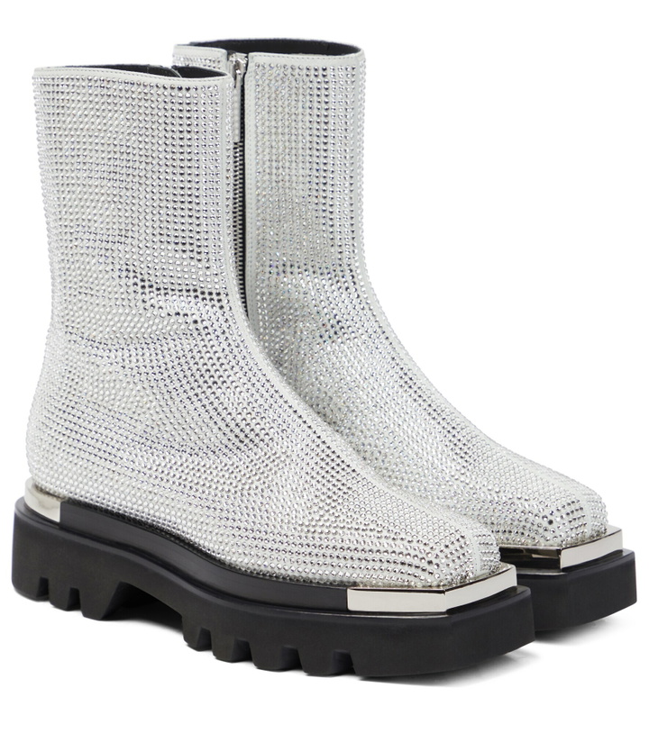 Photo: Peter Do - Crystal-embellished leather boots
