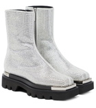 Peter Do - Crystal-embellished leather boots