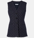 Max Mara Polka-dot jersey vest