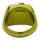 Jacquemus Green La Chevaliere Ring