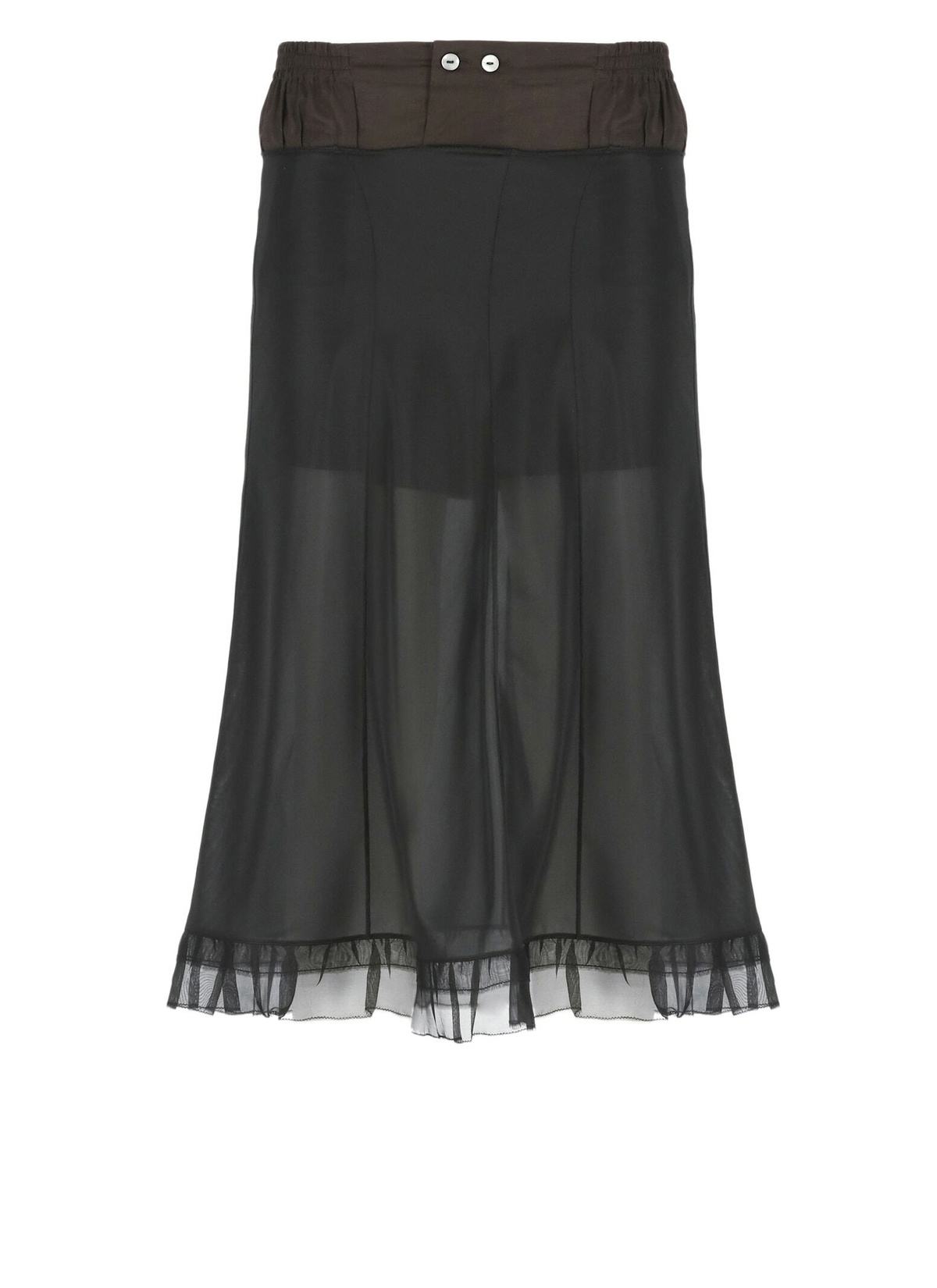 Maison Margiela Black Voluminous Bow Midi Skirt Maison Margiela