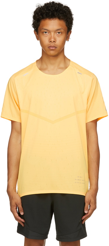 Photo: Nike Yellow Rise 365 Run Division T-Shirt